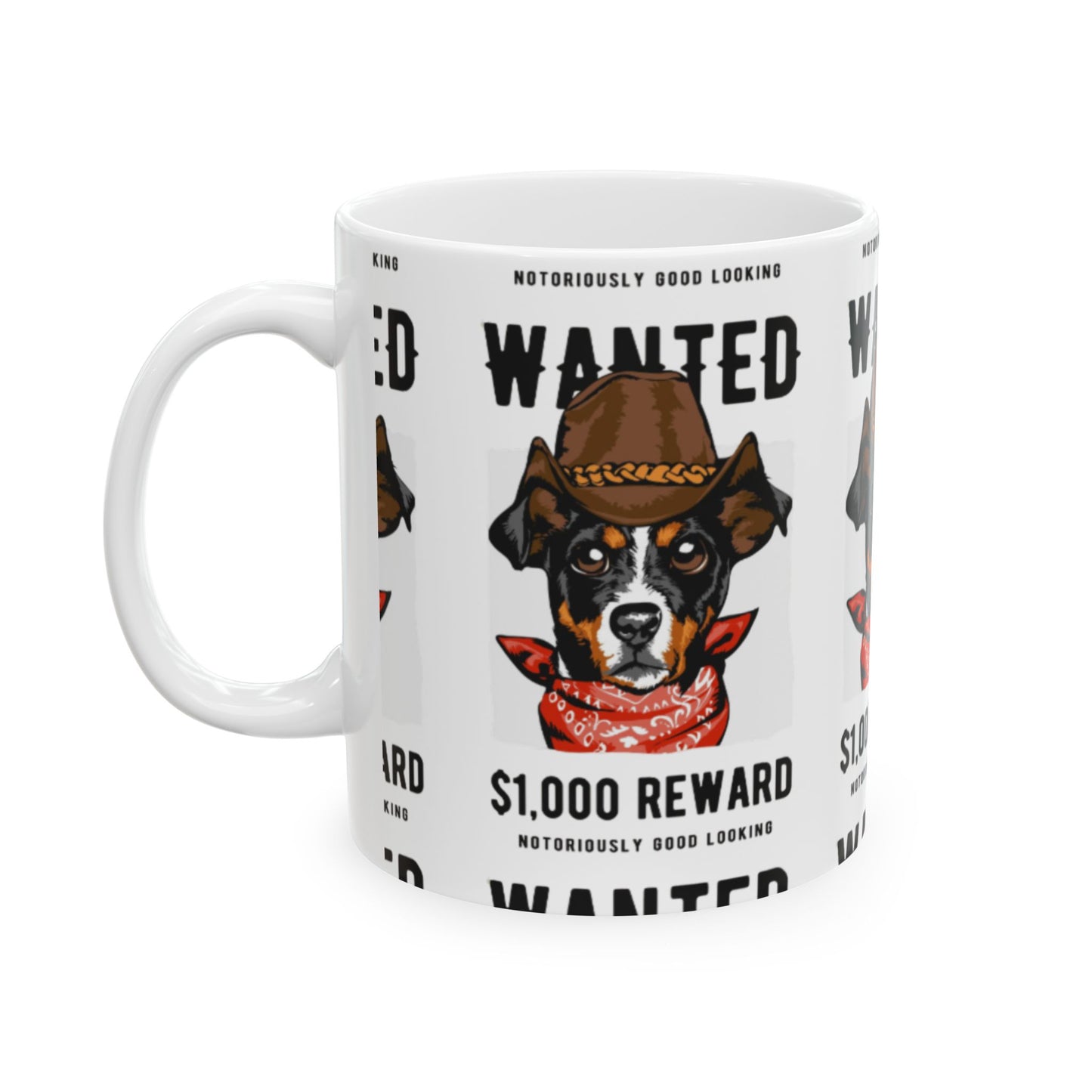 Cowboy Bandana Ceramic Coffee Cup (11oz/15oz)