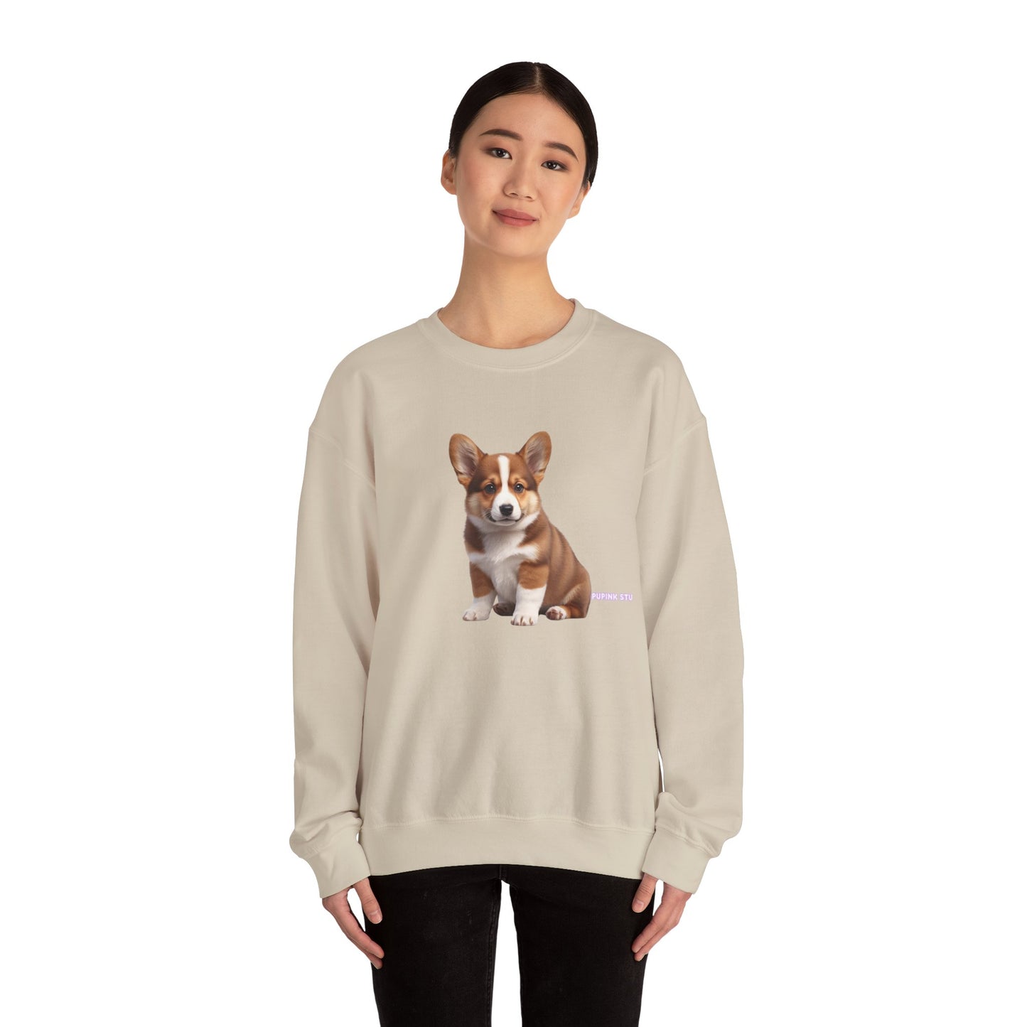 Corgi Puppy Graphic Sweatshirt|Eco-Friendly - Limited