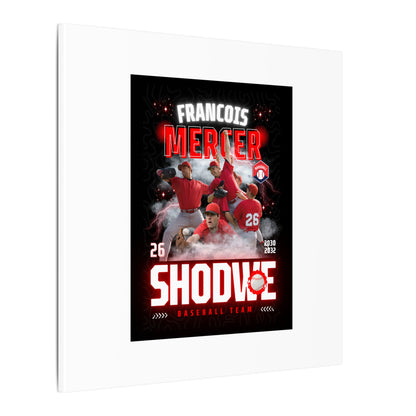 Baseball Team Player Poster