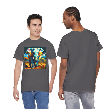 Colorful Elephant Art T-Shirt | Eco-Limited