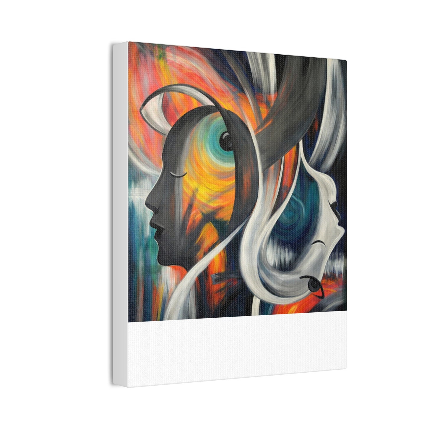 Abstract Expression Portrait Canvas | Eco-Limited