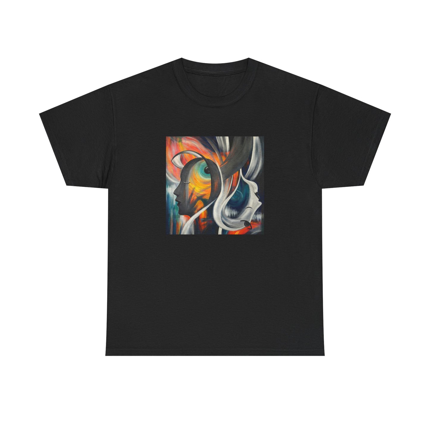 Abstract Expression Portrait T-Shirt | Eco-Limited