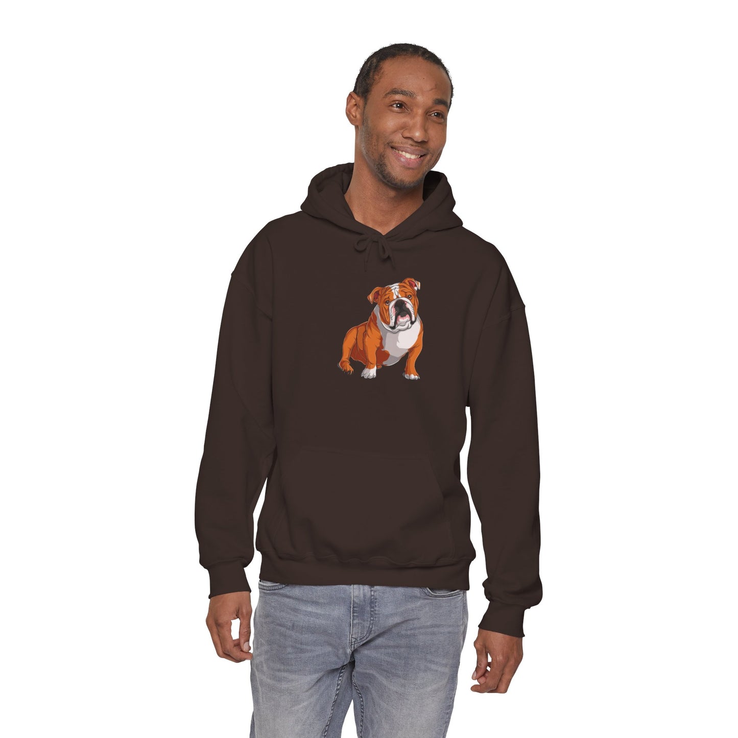 Cute English Bulldog Graphic Hoodie|Eco-Friendly - Limited