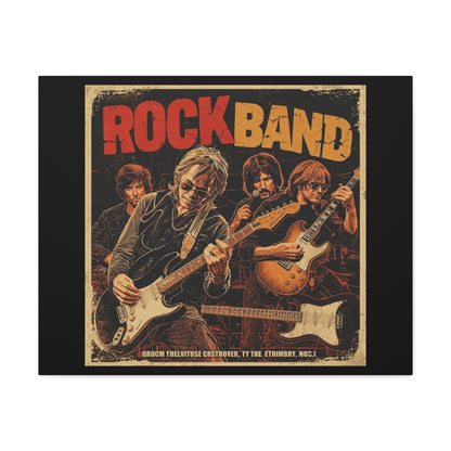 Rock Band Vintage Canvas Wall Art | Eco - Limited
