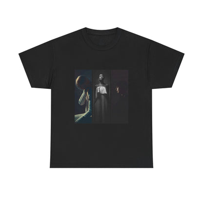 Moody Portrait Triptych Graphic T-Shirt | Eco-Limited