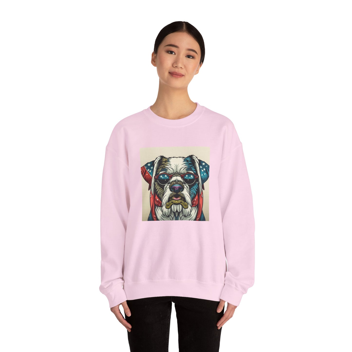 Patriot Dog Portrait Sweatshirt | Eco - Limited