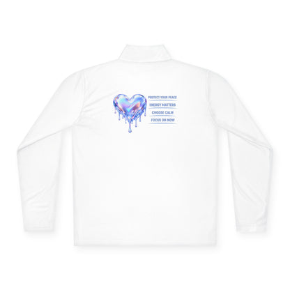 Dripping Heart Message Zip-Up Jacket | Eco-Limited
