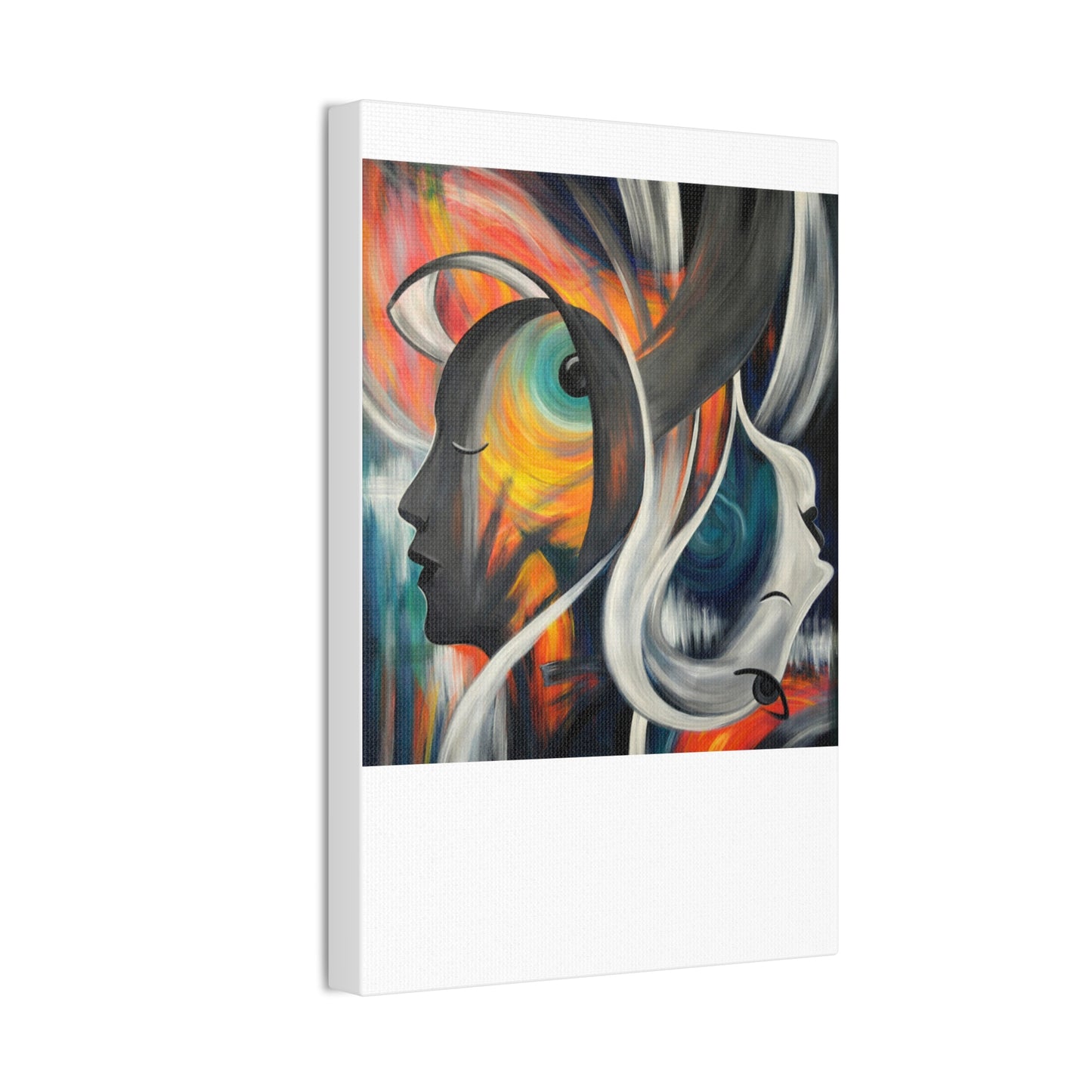 Abstract Expression Portrait Canvas | Eco-Limited