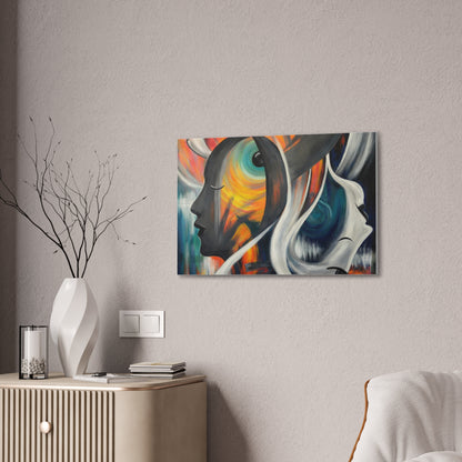 Abstract Expression Portrait Canvas | Eco-Limited