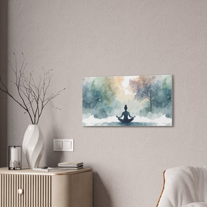 Peace Within Meditation Canvas Wall Art | Eco-Limited
