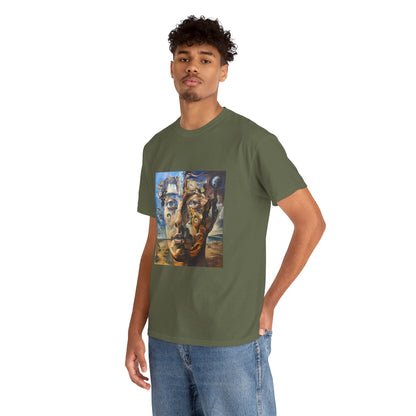 Surreal Split Mind Art T-Shirt | Eco-Limited