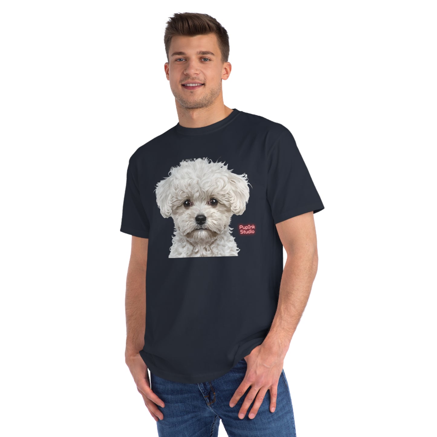 Organic Poodle Portrait T-Shirt | Organic-Limited