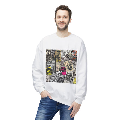 Punk Collage Art Graphic Sweatshirt | Eco-Limited