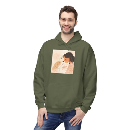 Dog Mom Love Moment Graphic Hoodie Gift | Eco-Friendly - Limited