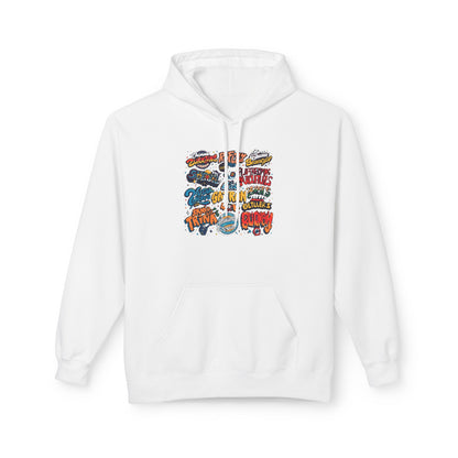 Retro Sticker Collage Graphic Hoodie|Eco-Friendly - Limited