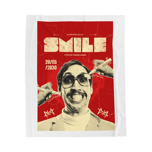 Retro 'SMILE' Movie Plush Blanke
