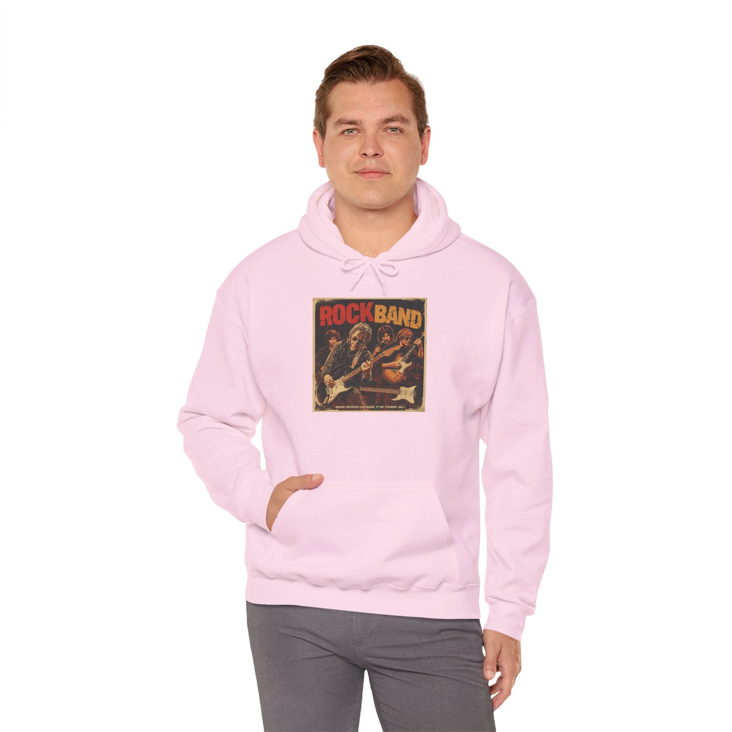 Rock Band Vintage Collage Hoodie | Eco-Limited