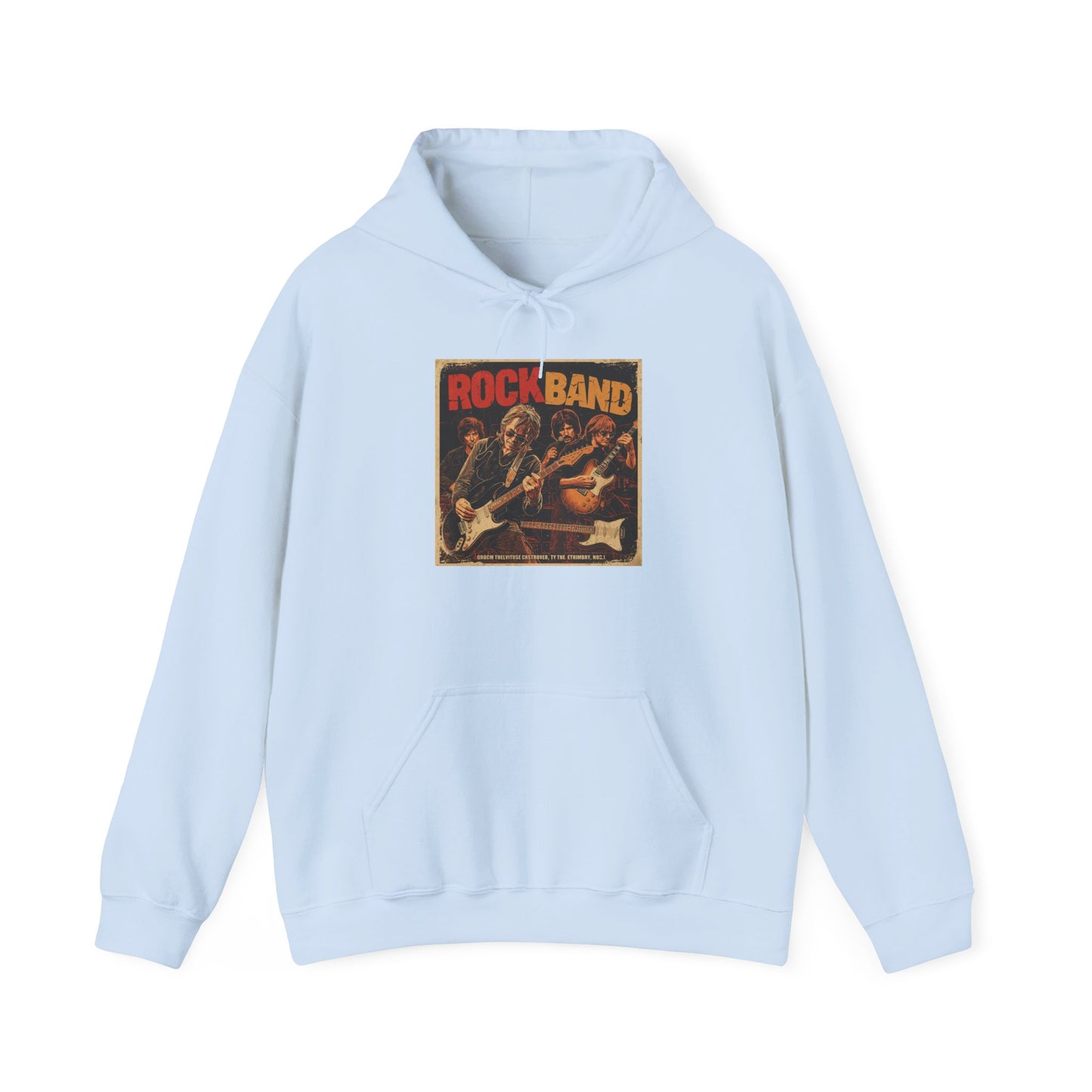 Rock Band Vintage Collage Hoodie | Eco-Limited