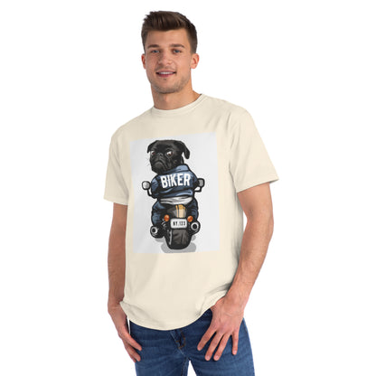 Organic Biker Pug T-Shirt | Organic-Limited