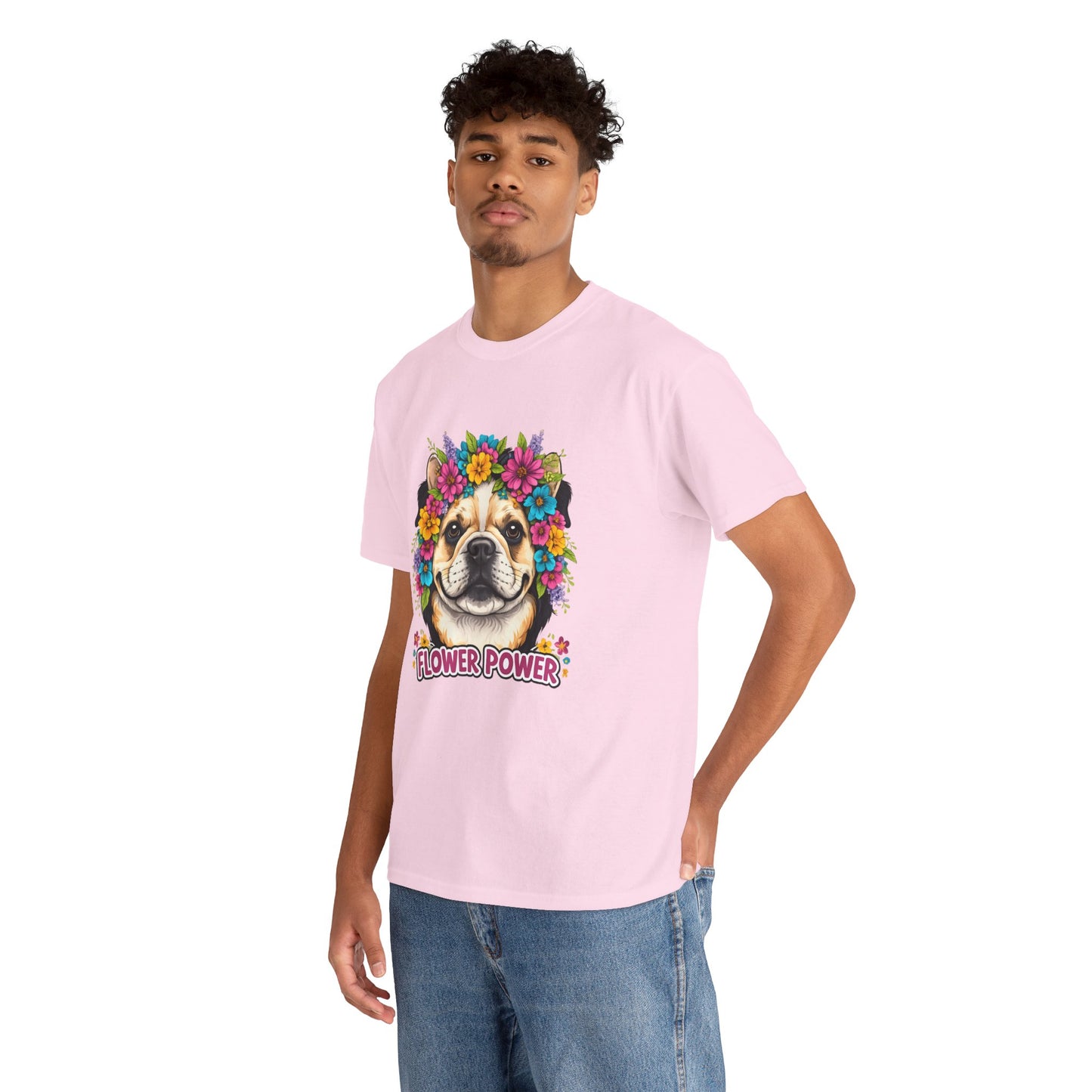 Flower Power Vintage Dog T Shirt | Eco - Limited