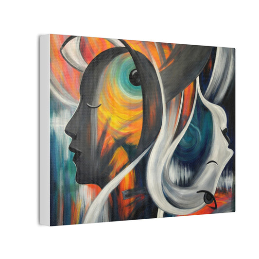 Abstract Expression Portrait Canvas | Eco-Limited
