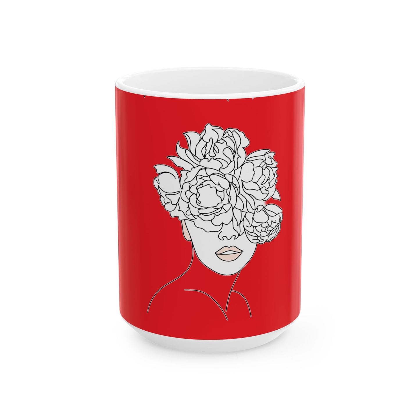 Floral Line Portrait Mug | Eco-Limited