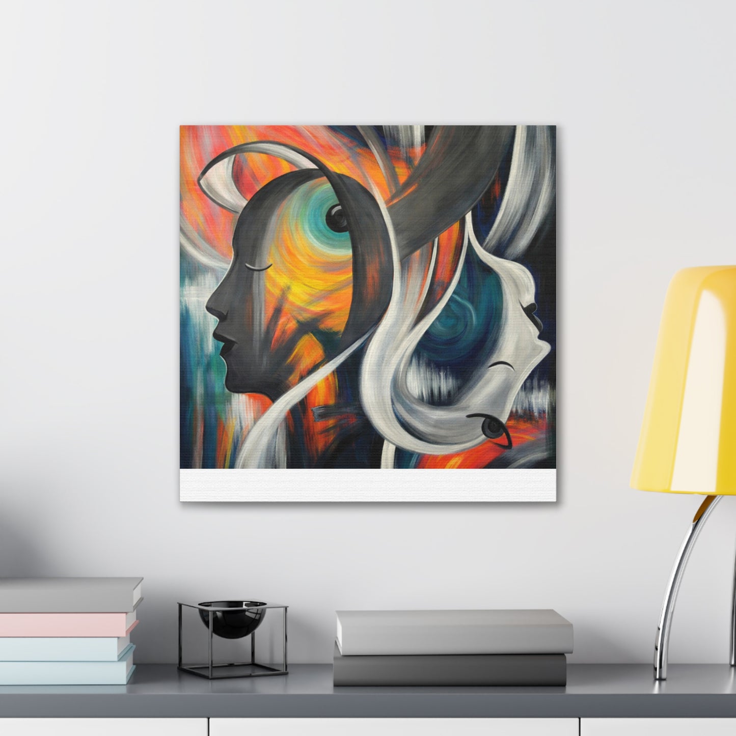 Abstract Expression Portrait Canvas | Eco-Limited