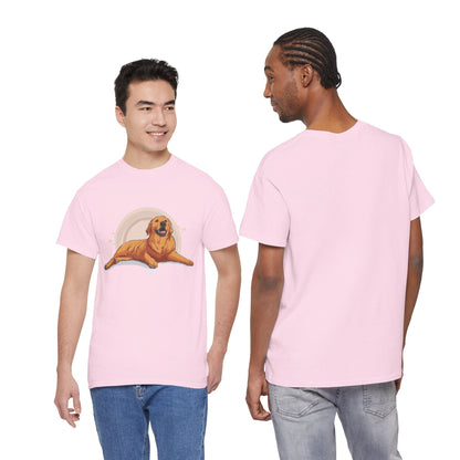 Golden Retriever Graphic Relaxed Tee|Eco-Friendly - Limited