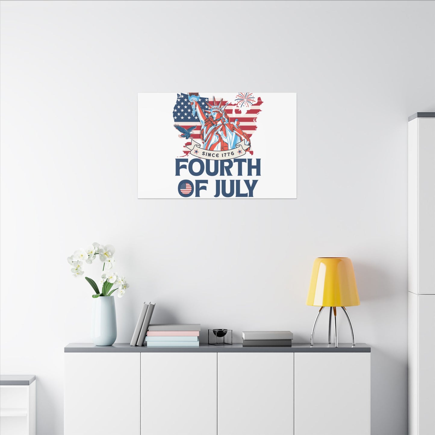 Fourth of July Canvas Wall Art