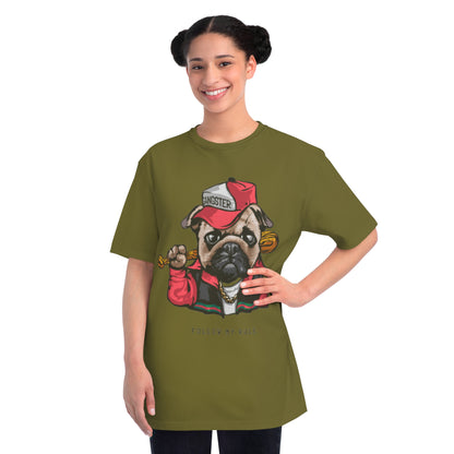 Organic Gangster Pug T-Shirt | Organic-Limited