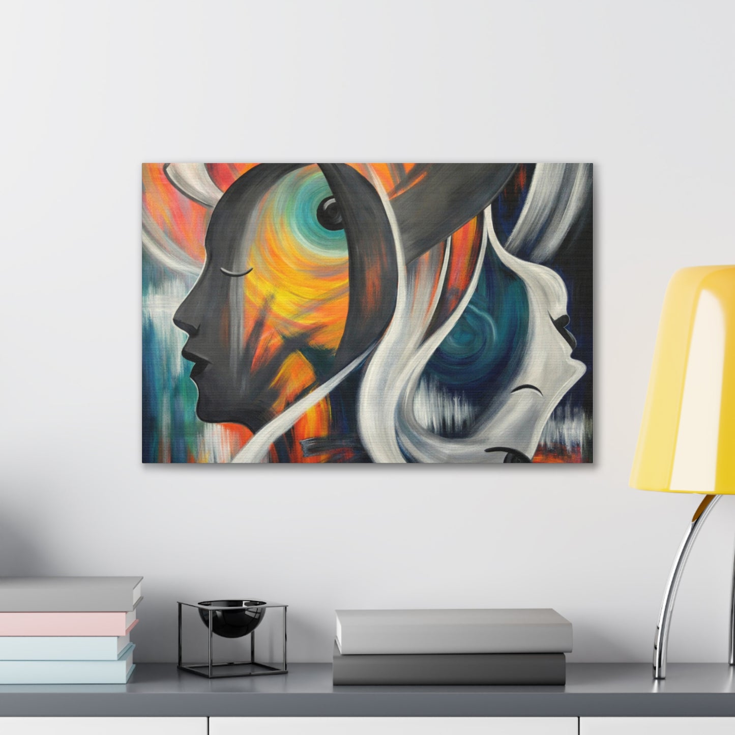 Abstract Expression Portrait Canvas | Eco-Limited