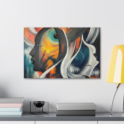 Abstract Expression Portrait Canvas | Eco-Limited