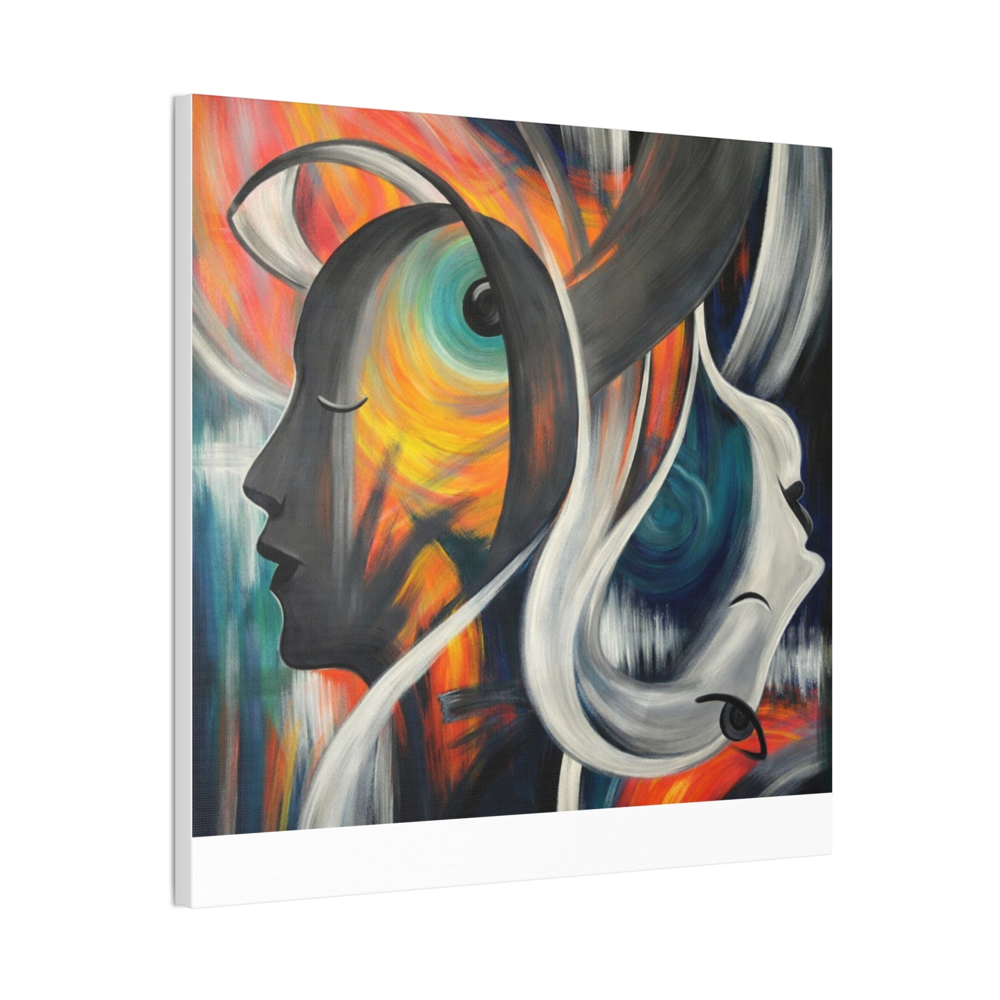 Abstract Expression Portrait Canvas | Eco-Limited
