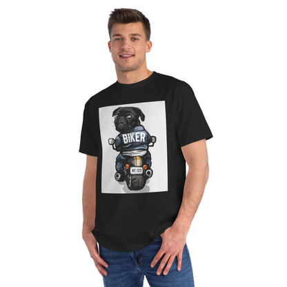 Organic Biker Pug T-Shirt | Organic-Limited