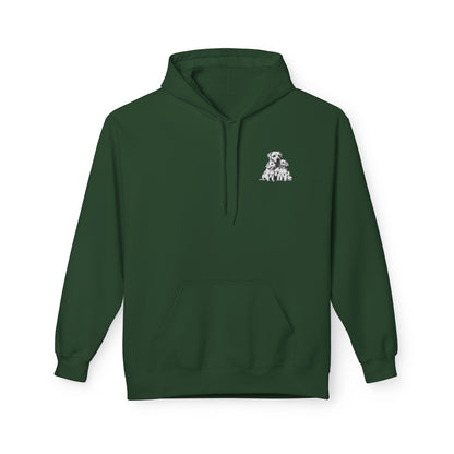 Puppy Family Chest Hoodie | Eco-Limited