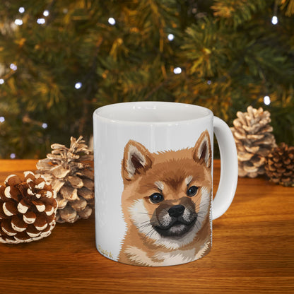 Shiba Inu Puppy Ceramic Mug (11oz, 15oz)