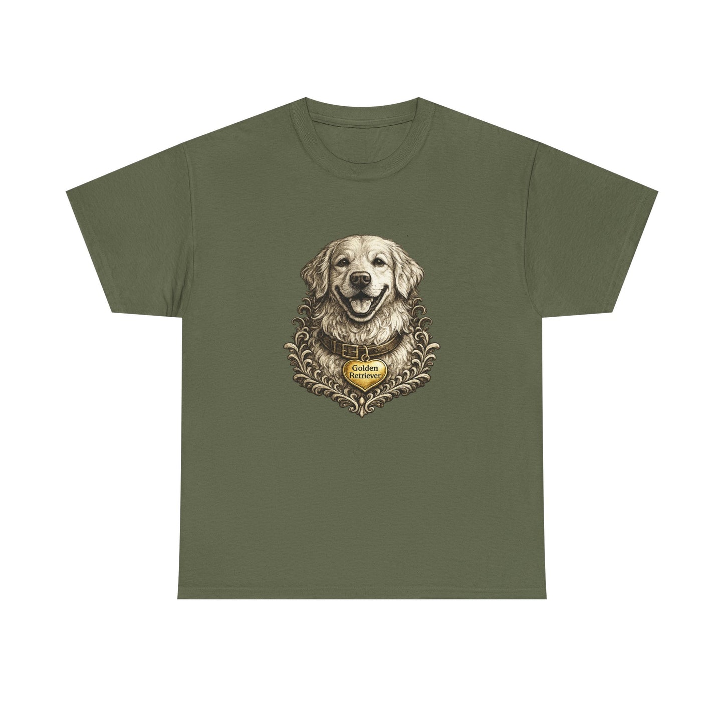 Golden Retriever Ink Illustration T-Shirt | Eco-Limited