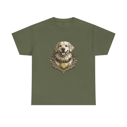 Golden Retriever Ink Illustration T-Shirt | Eco-Limited