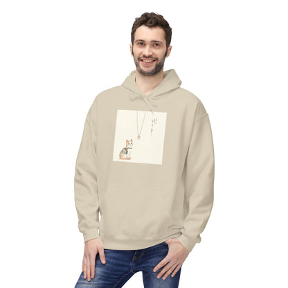 Lucky Cat Clover Illustration Hoodie | Eco-Limited