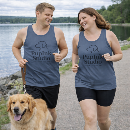 Playful Cat Soccer Art Tank Top | Eco-Limited