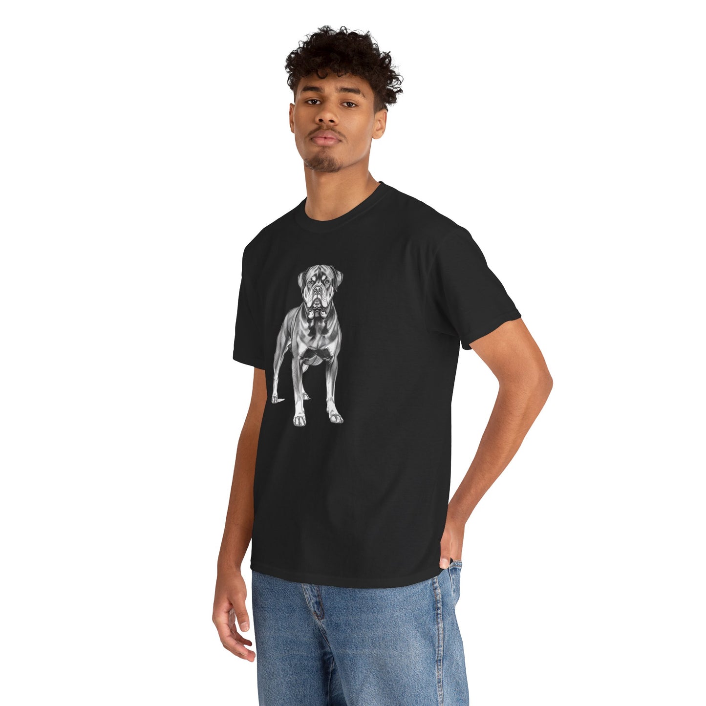 Rottweiler Sketch Minimal Art T-Shirt | Eco-Limited