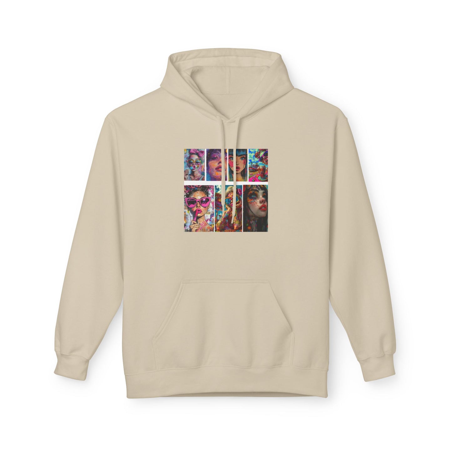 Color Pop Fashion Art Graphic Hoodie | Eco-Limited