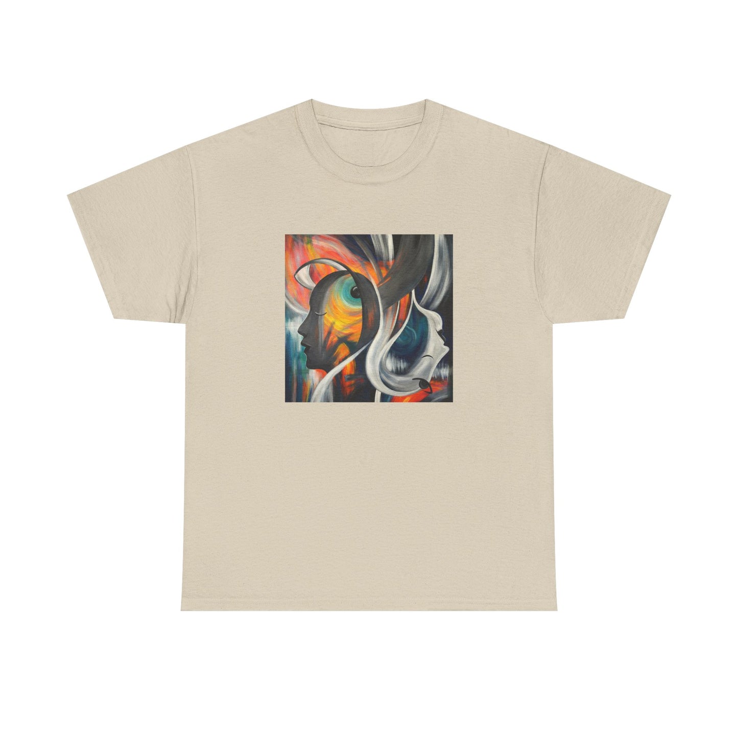 Abstract Expression Portrait T-Shirt | Eco-Limited