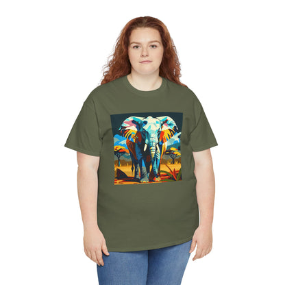 Colorful Elephant Art T-Shirt | Eco-Limited