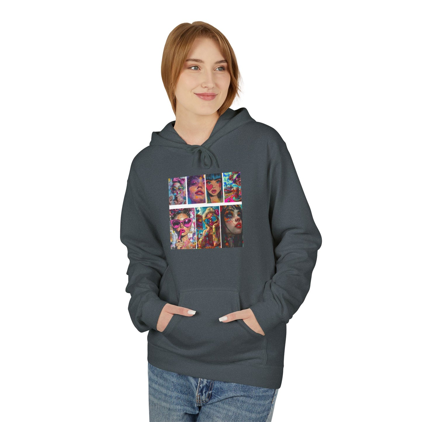 Color Pop Fashion Art Graphic Hoodie | Eco-Limited