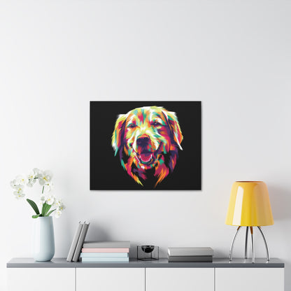 Color Burst Golden Smile Canvas | Eco-Limited