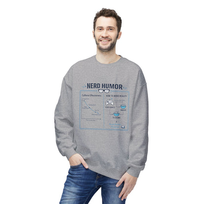 Nerd Humor Caffeine Chart Crewneck Sweatshirt | Eco-Limited