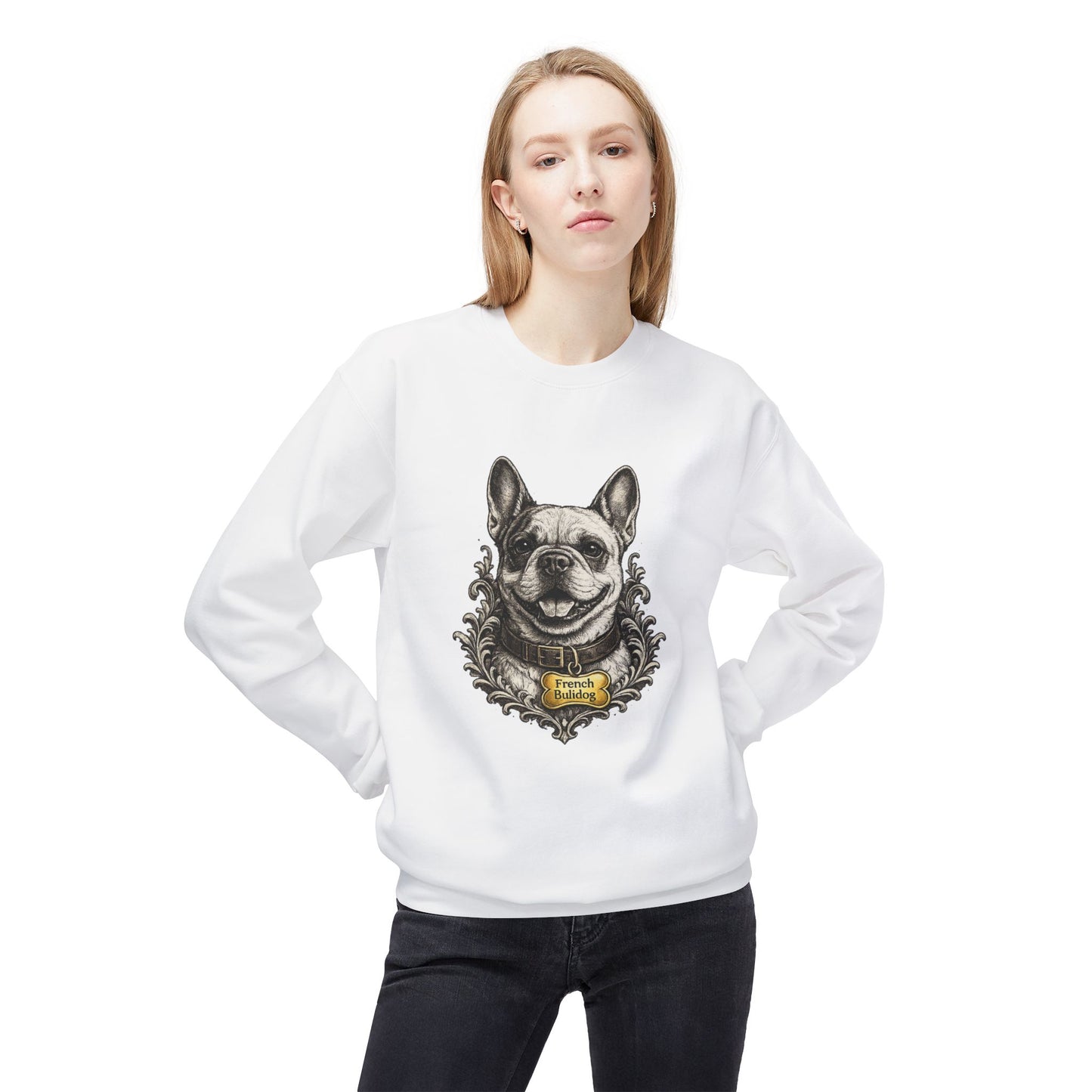 French Bulldog Ink Drawing Sweatshirt | Eco-Limited