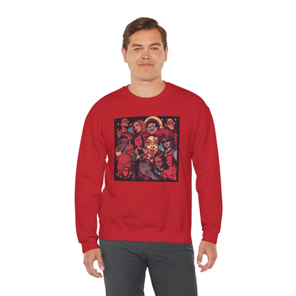 Rock Band Faces Art Sweater | Eco-Limited