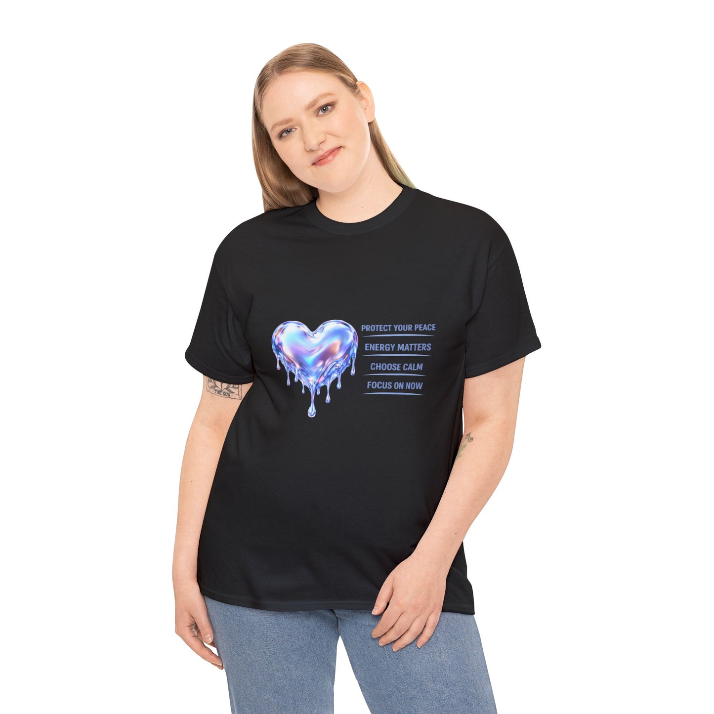 Protect Your Peace Heart T-Shirt | Eco-Limited